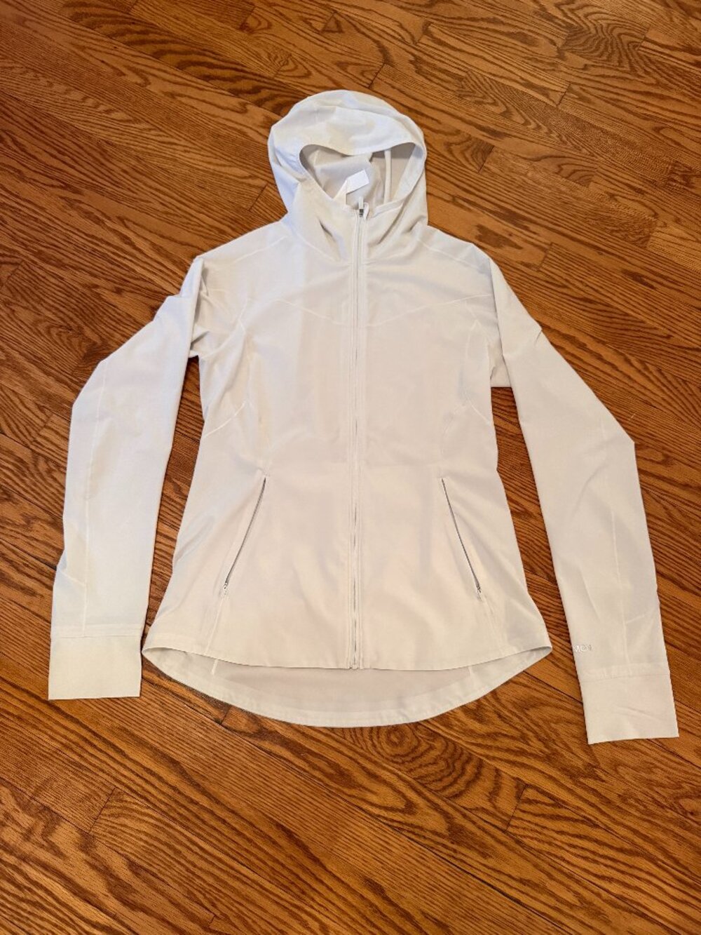 lululemon Mist Over Windbreaker Light Vapor Hooded Jacket Size 8 - Picture 2 of 10